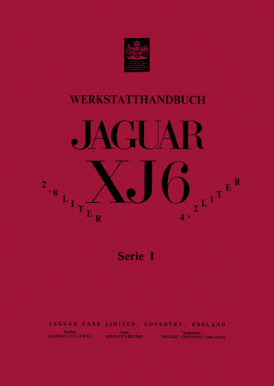 Jaguar XJ6 Serie 1 Werkstatthandbuch