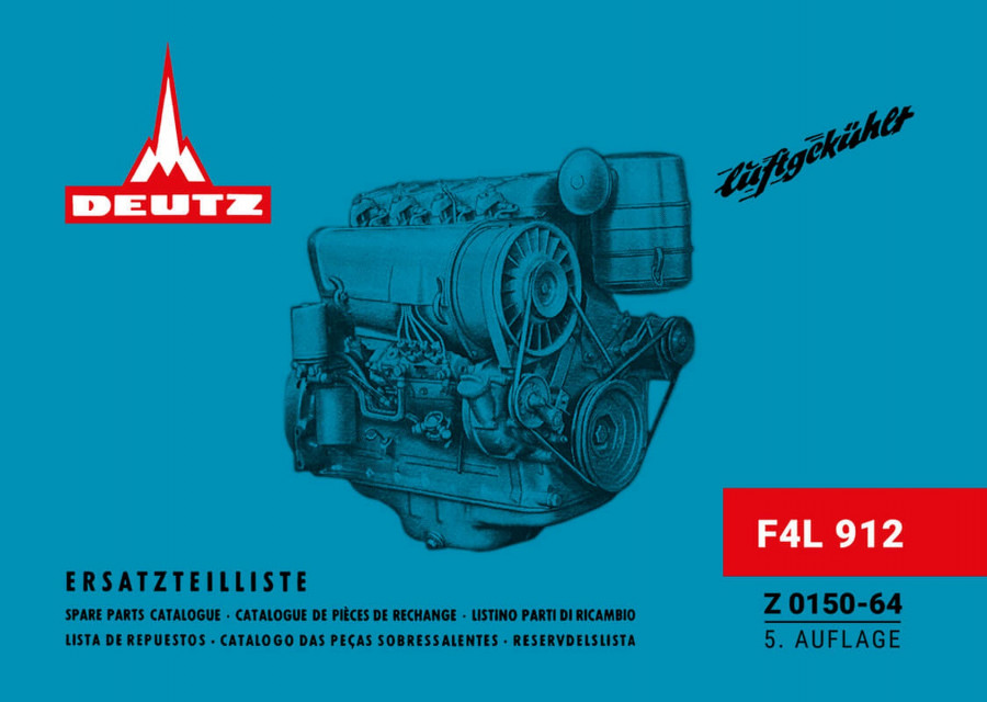 Deutz F4L912 Motor Ersatzteilkatalog