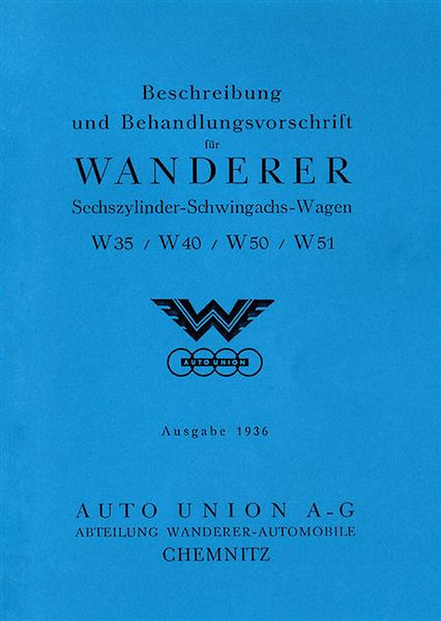 Wanderer W 35 /W 40 /W 50 /W 51 Betriebsanleitung
