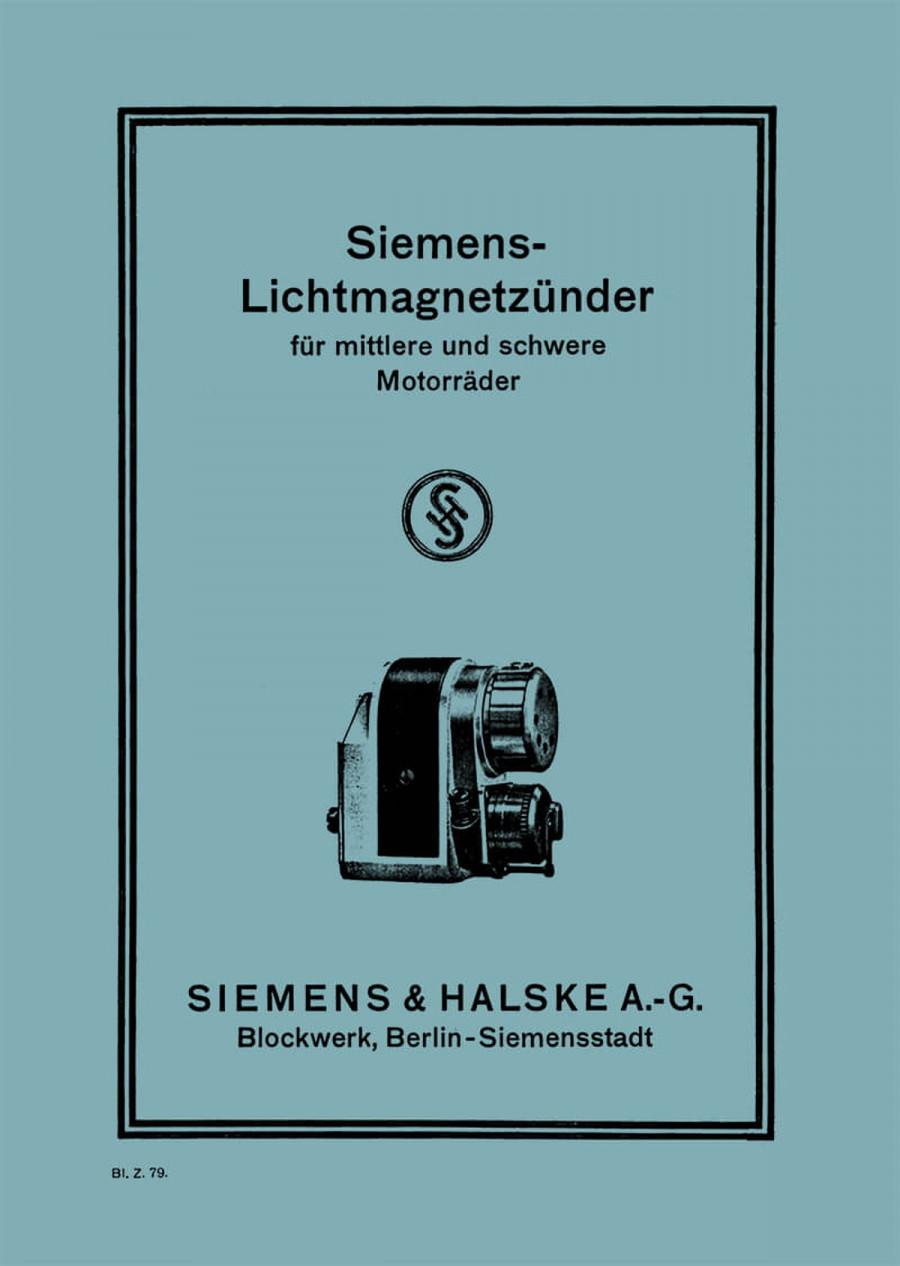 Siemens Lichtmagnetzünder Betriebsanleitung