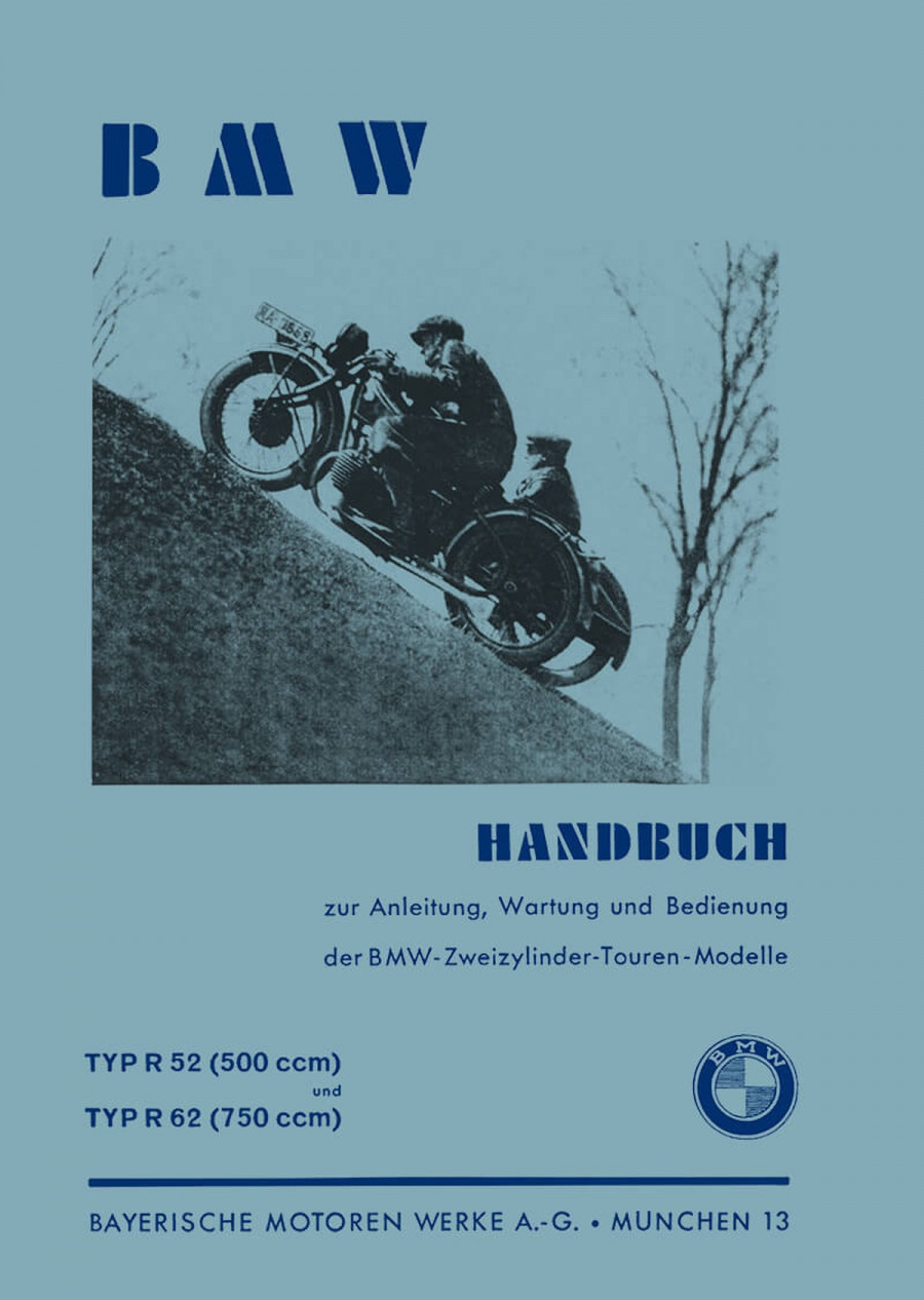 BMW R52 und R62 Betriebsanleitung