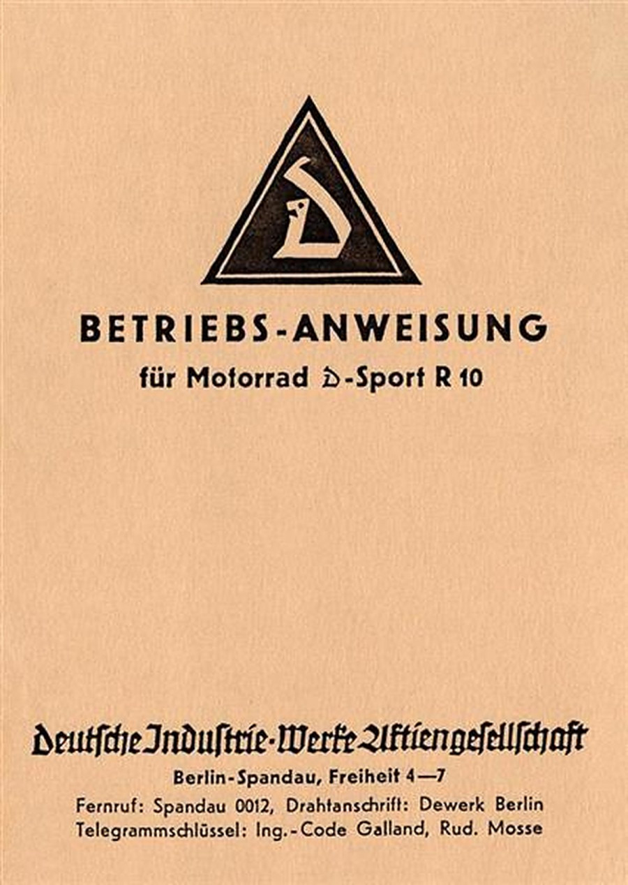 D-Rad R 10 Sport, Betriebsanleitung