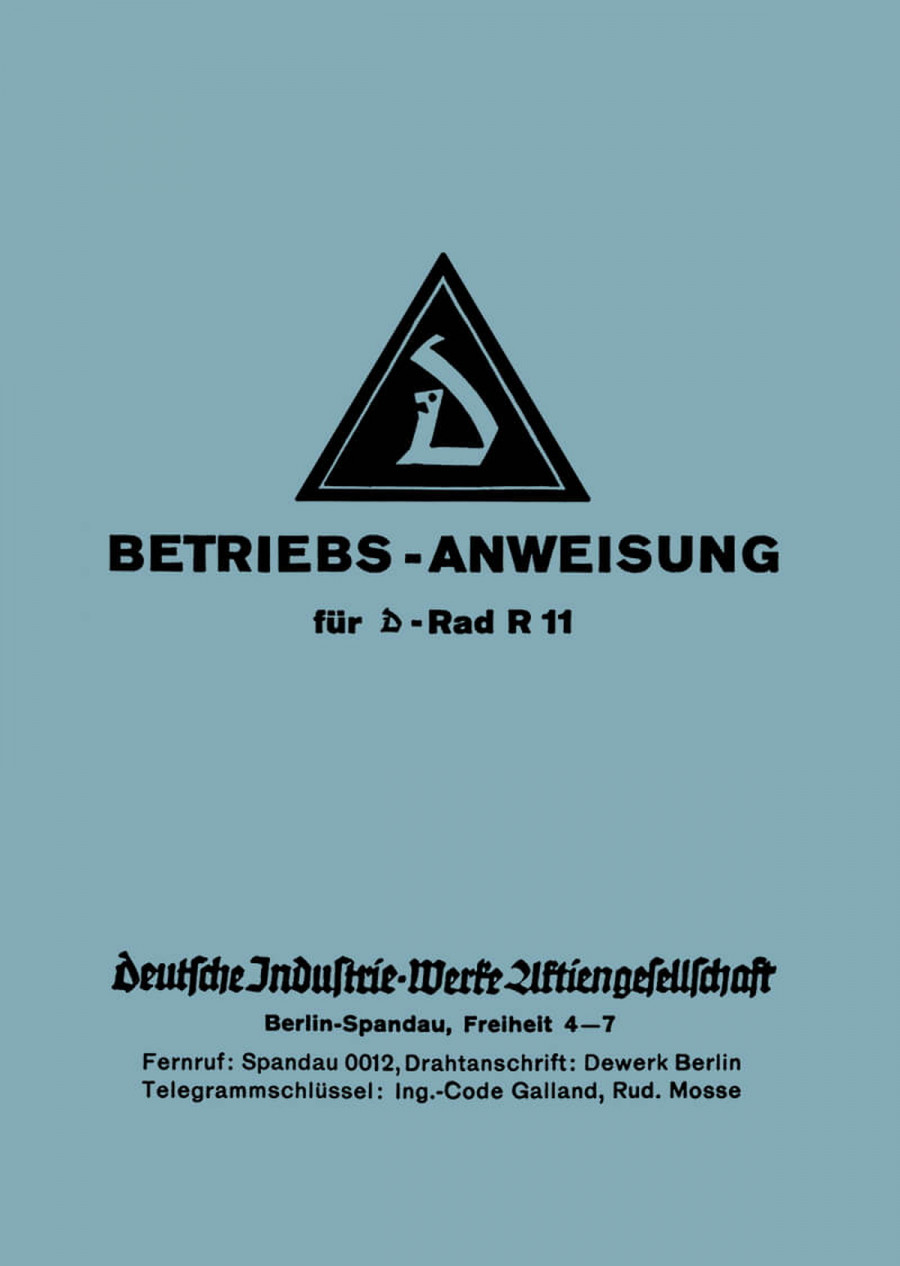 D-Rad R 11 Betriebsanleitung