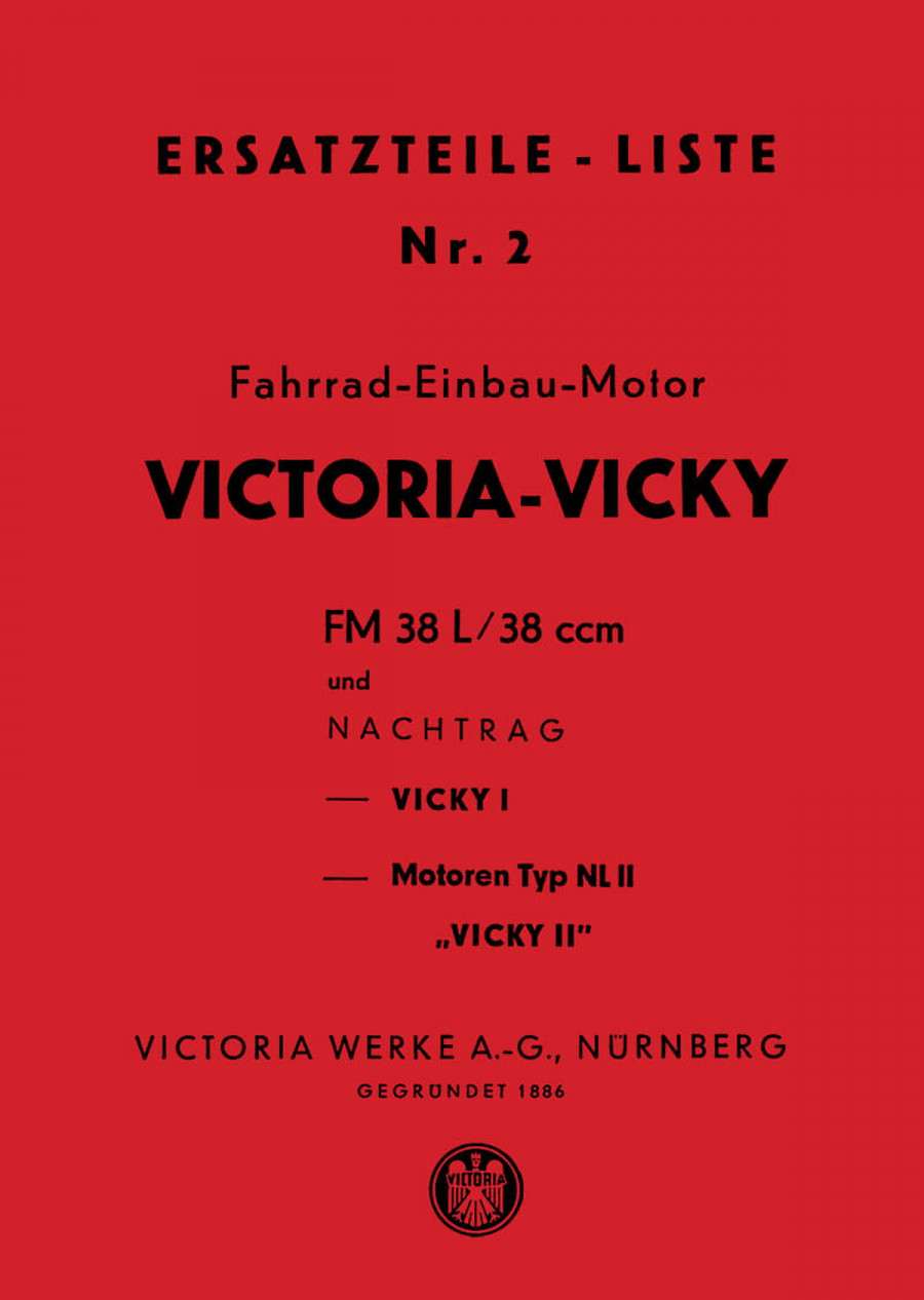 Victoria Vicky FM38 L und Vicky 2 NL2 Ersatzteilkatalog