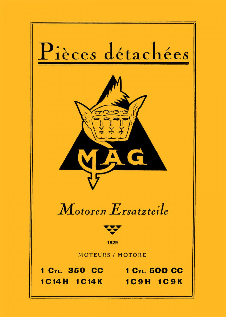 MAG Motosacoche 350 und 500 ccm Ersatzteilkatalog
