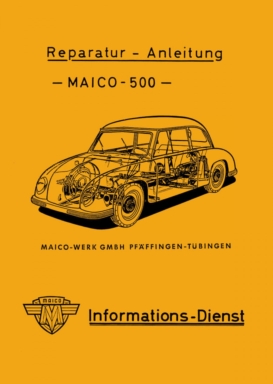 Maico 500 Kleinwagen Reparaturanleitung