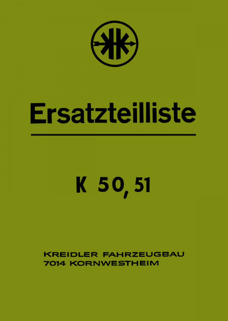 Kreidler K50 und K51 Ersatzteilkatalog