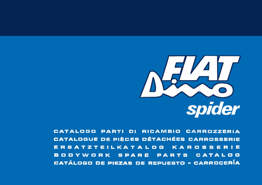 Fiat Dino Spider -  Ersatzteilkatalog für die Karosserie