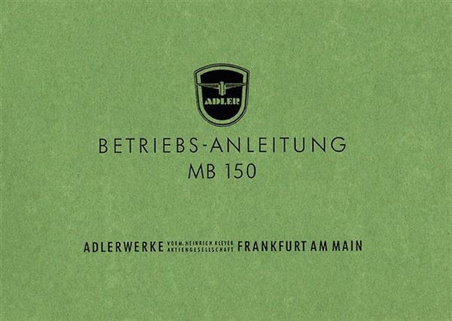 Adler MB150 Betriebsanleitung