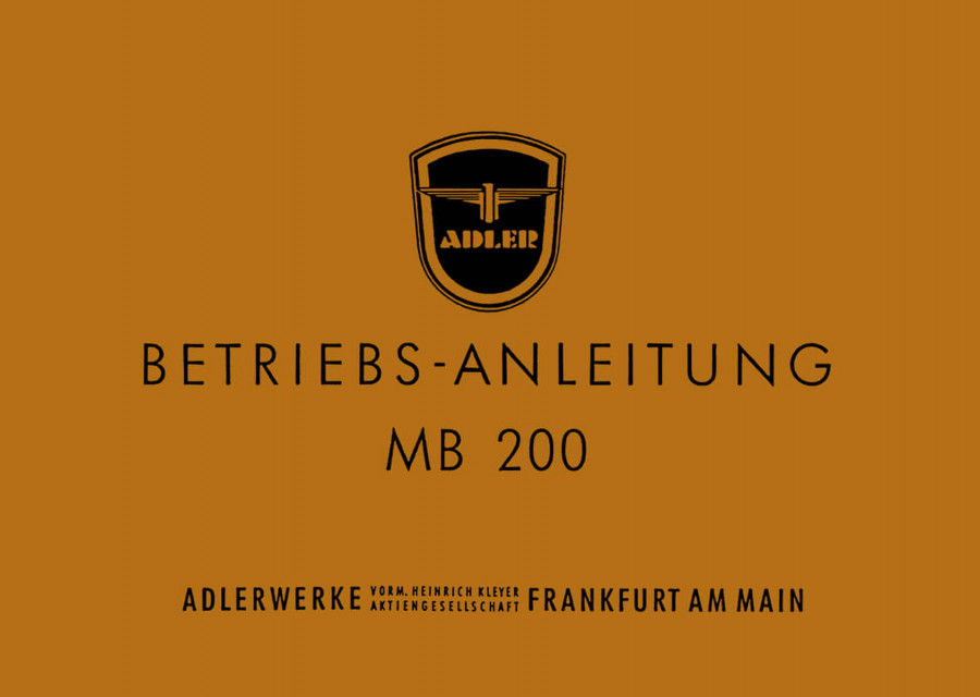 Adler MB200 Betriebsanleitung