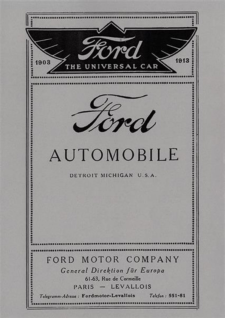 Ford the Universal Car 1903 - 1913 Betriebsanleitung