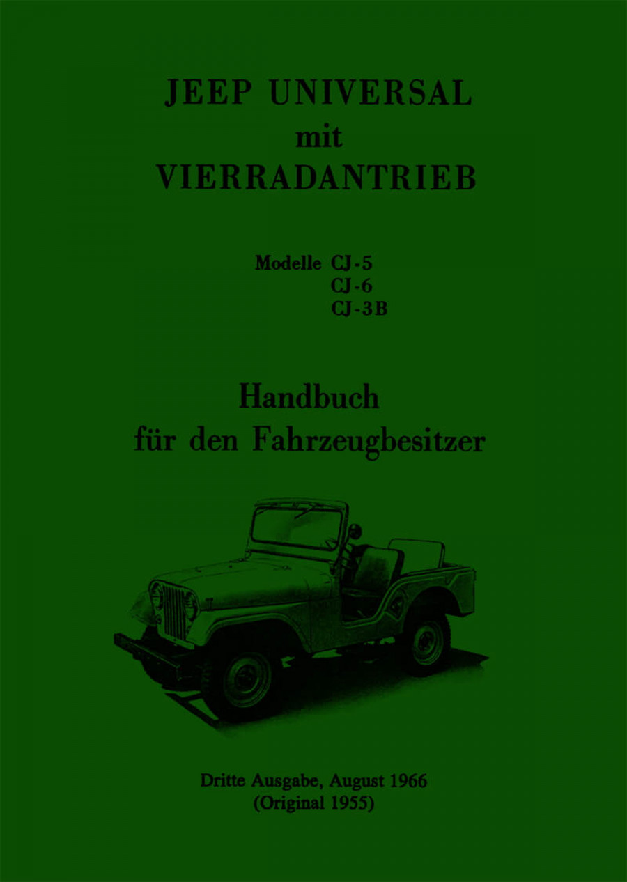 Jeep Universal CJ-5 / CJ-6 / CJ-3B Betriebsanleitung