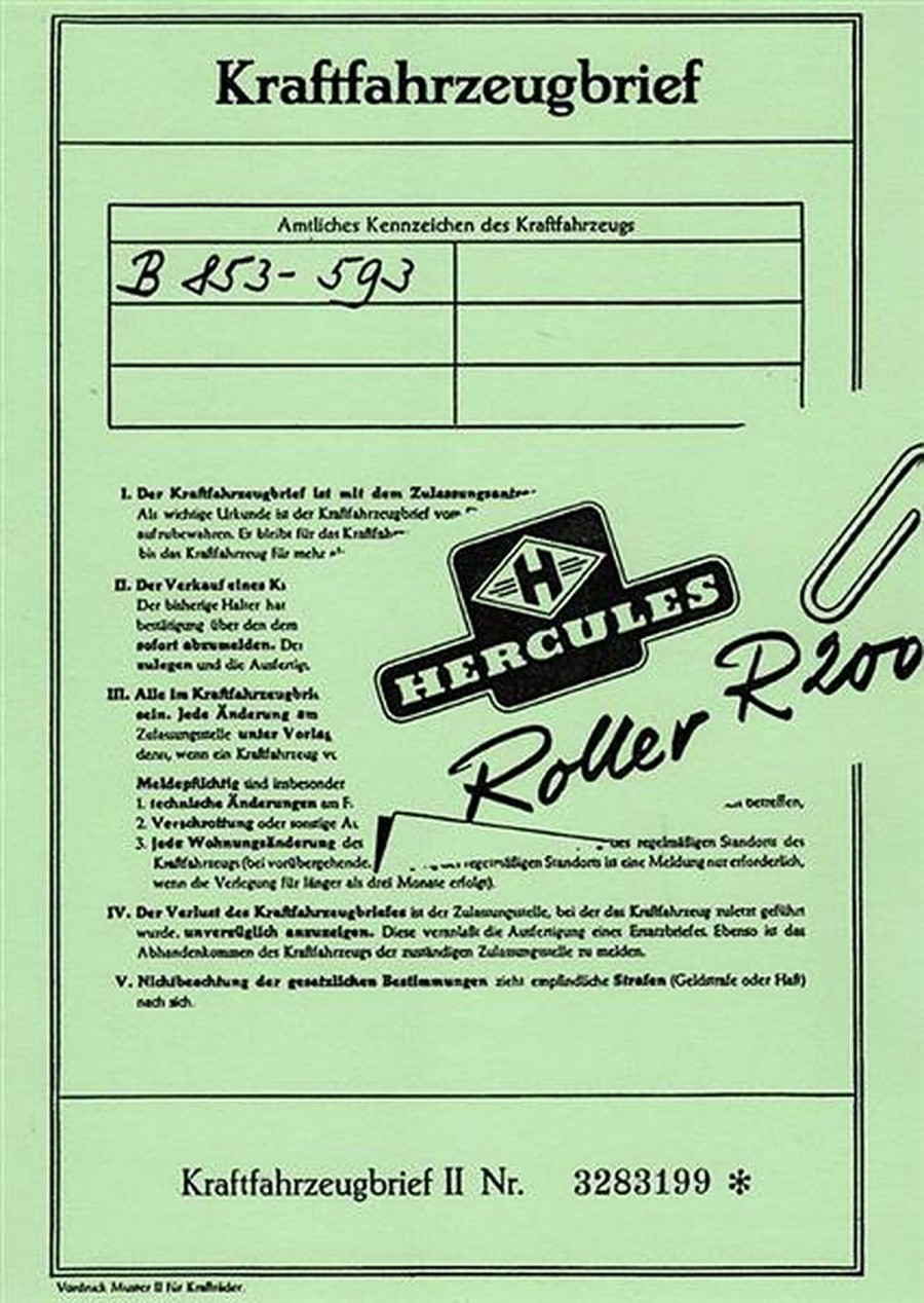 Hercules R 200 Beschreibung