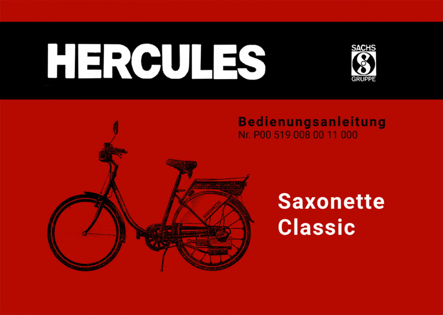 Hercules Saxonette Classic Betriebsanleitung