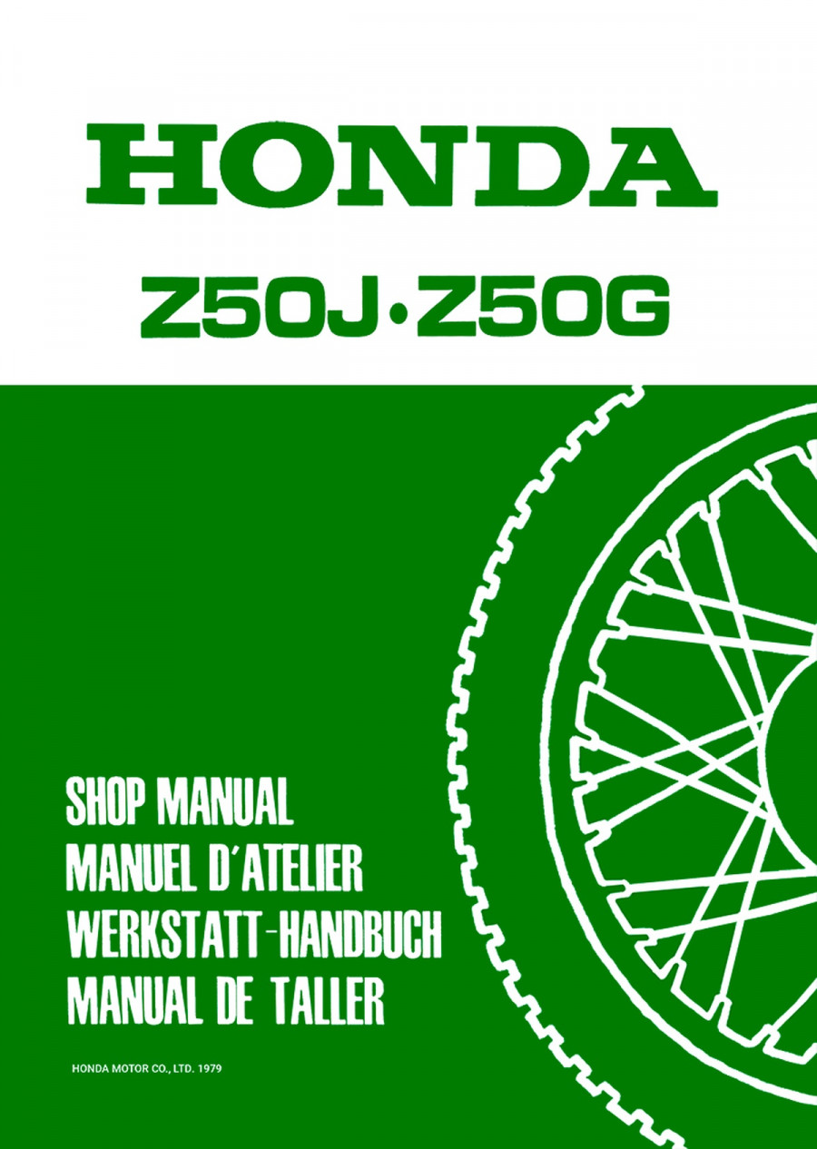 Honda Z50J Z50G Werkstatthandbuch
