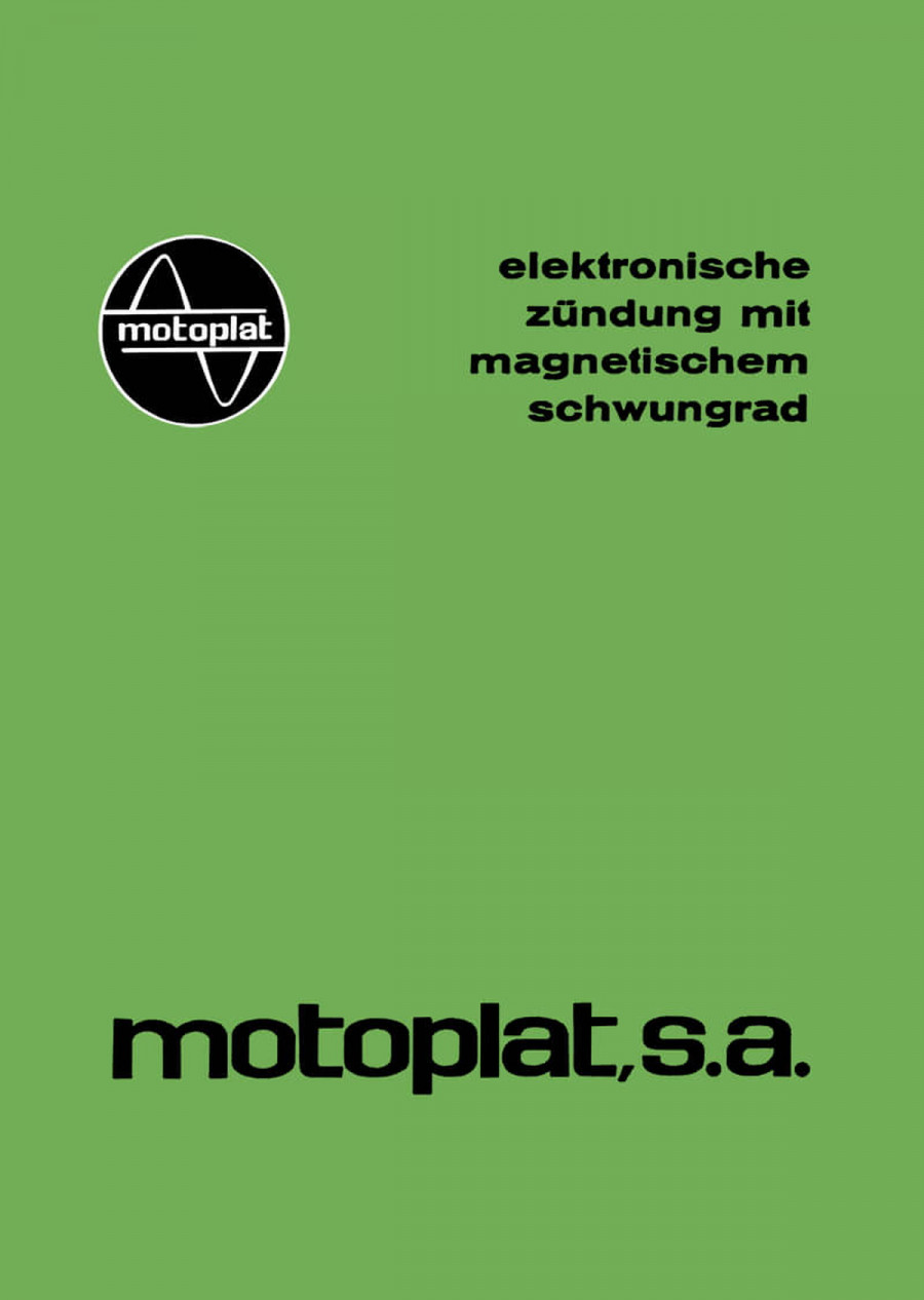Motoplat Elektronische Zündung mit magnetischem Schwungrad
