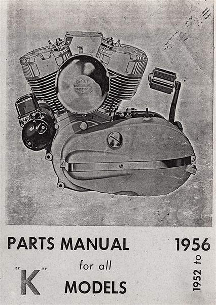 Harley-Davidson K-Models 1952-1956 Parts List