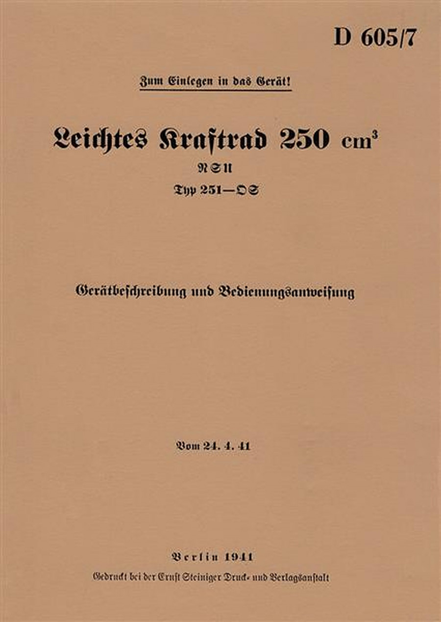NSU 251OS Betriebsanleitung