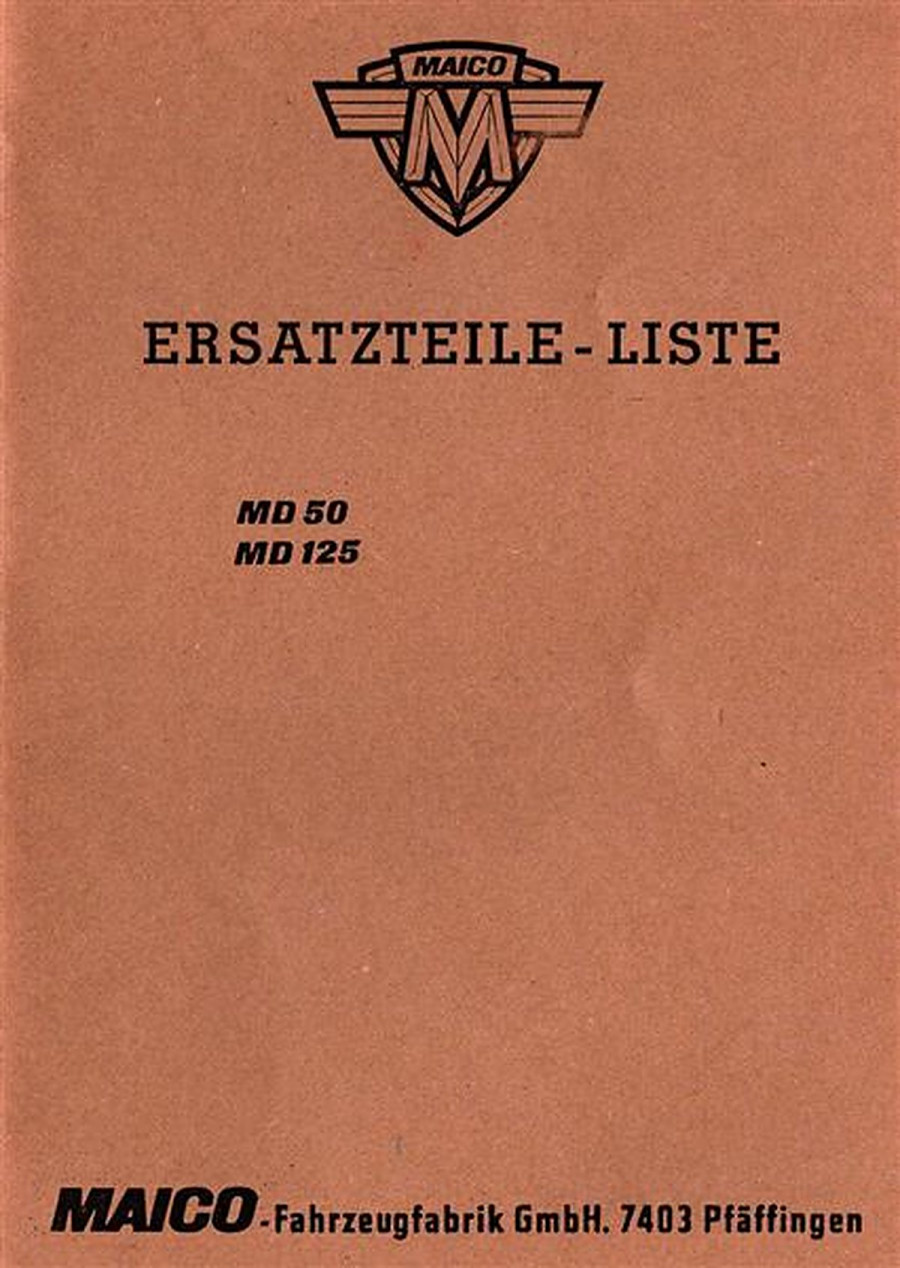 Maico MD50 und MD125 Ersatzteilkatalog