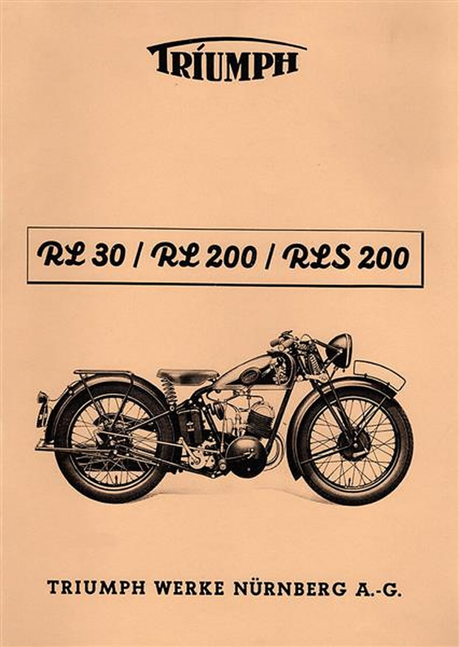 Triumph RL30 RL200 RLS200 Ersatzteilkatalog