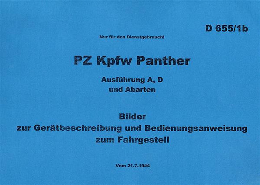 PZ Kpfw Panther A und D Betriebsanleitung