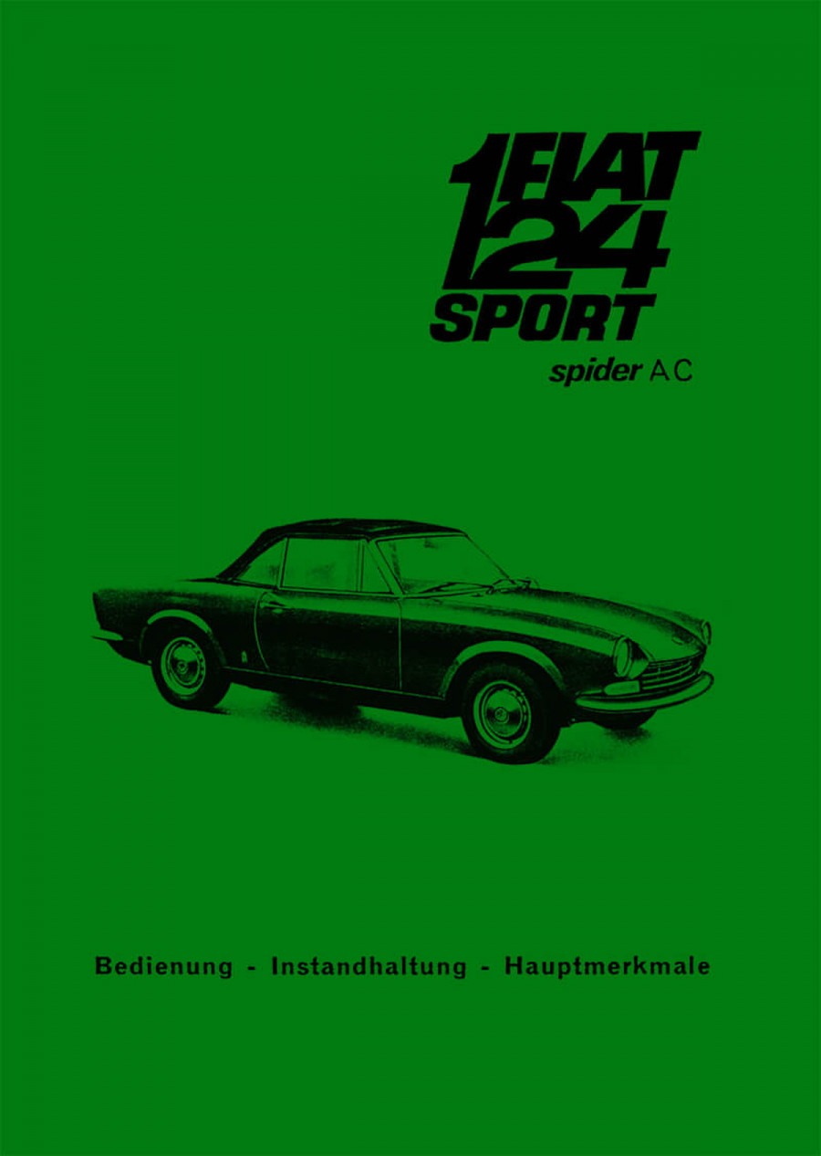 Fiat 124 Sport Spider AS Betriebsanleitung
