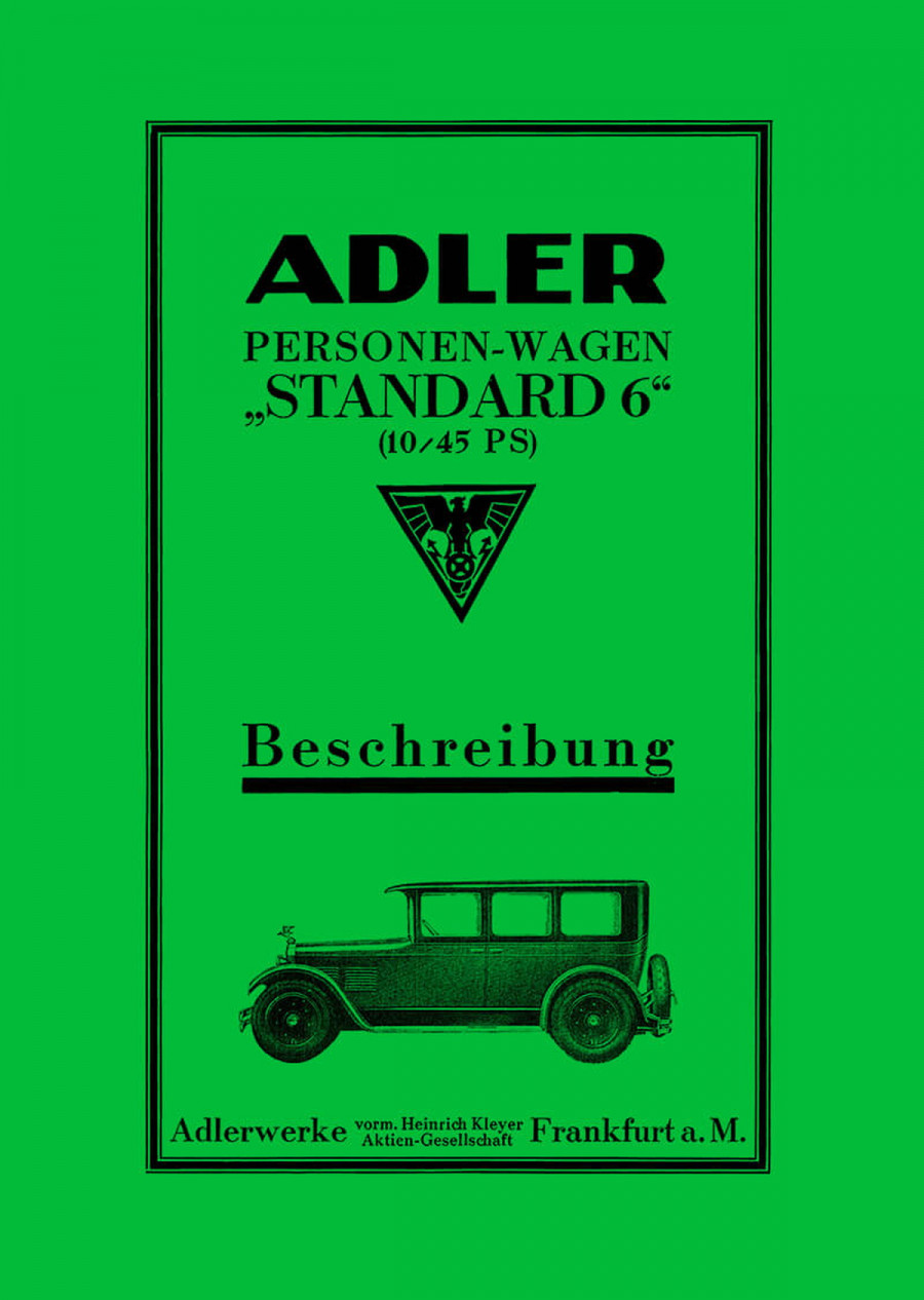 Adler Standard 6 Betriebsanleitung