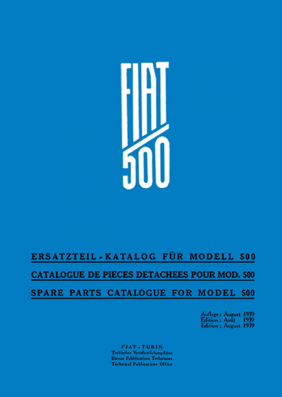 Fiat 500 Topolino Ersatzteilkatalog