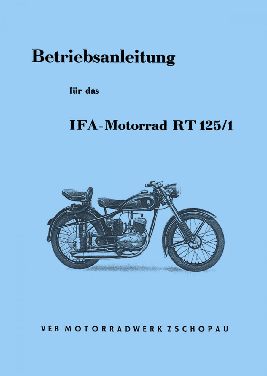 MZ RT125/1 Betriebsanleitung