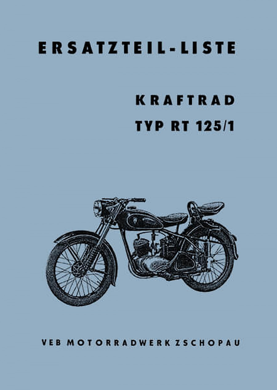 MZ RT125/1 Ersatzteilkatalog