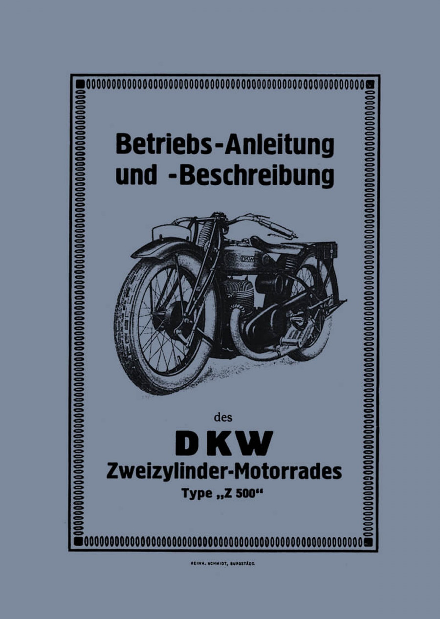 DKW Z500 Betriebsanleitung