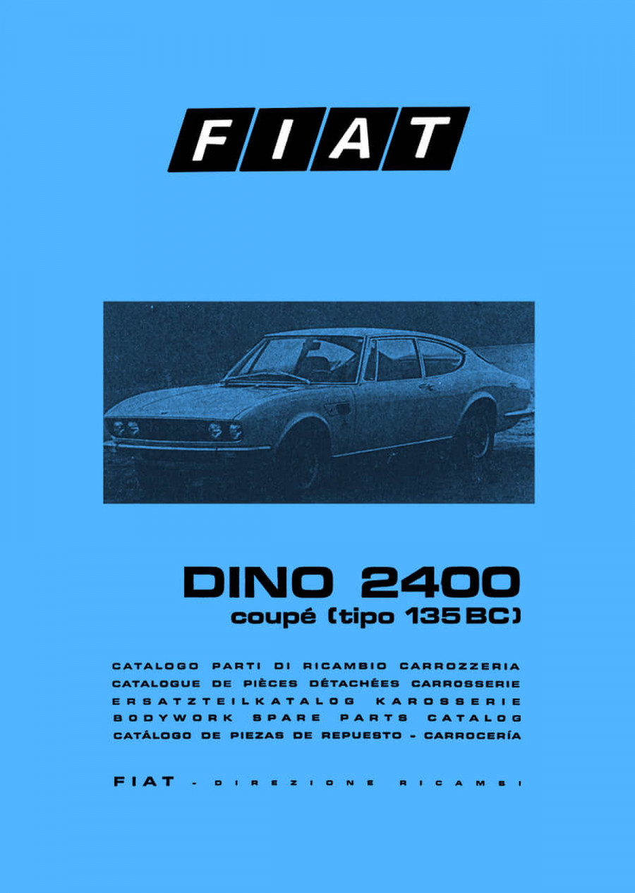 Fiat Dino 2400 Coupé Ersatzteilkatalog