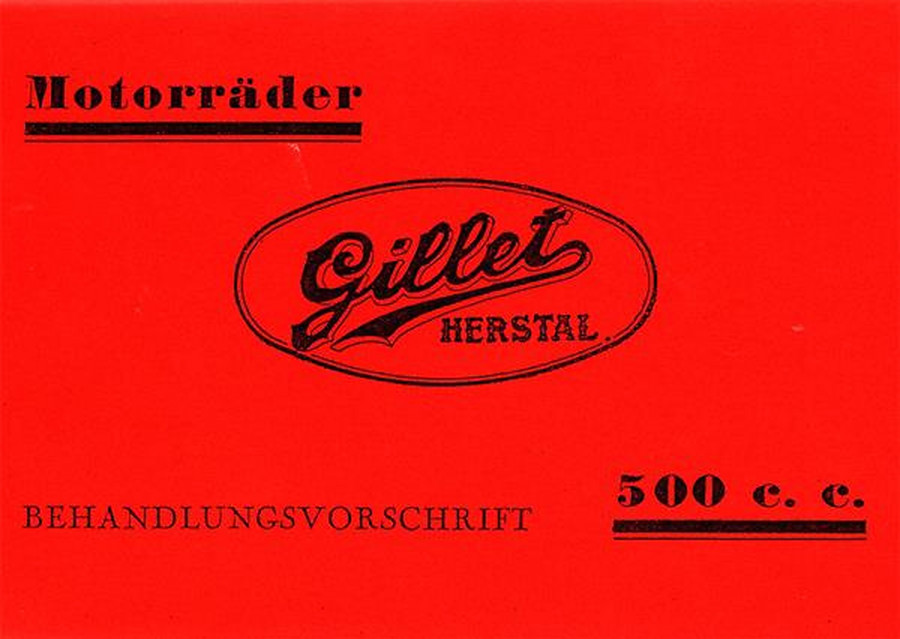 Gillet 500 ccm Sport Super-Sport Competition Record Betriebsanleitung