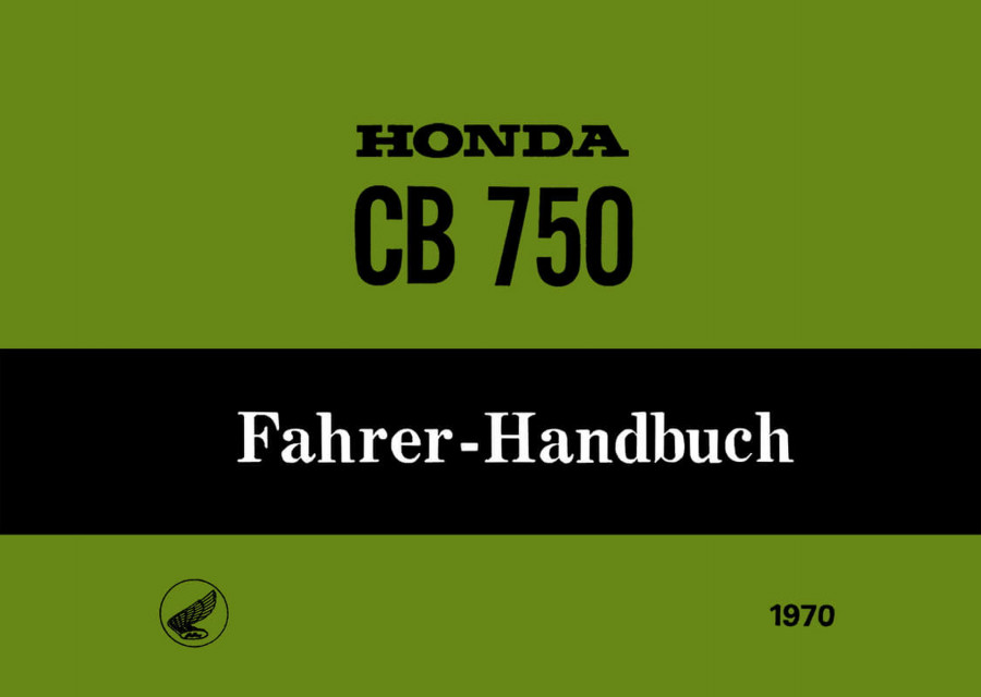 Honda CB750 Fahrerhandbuch