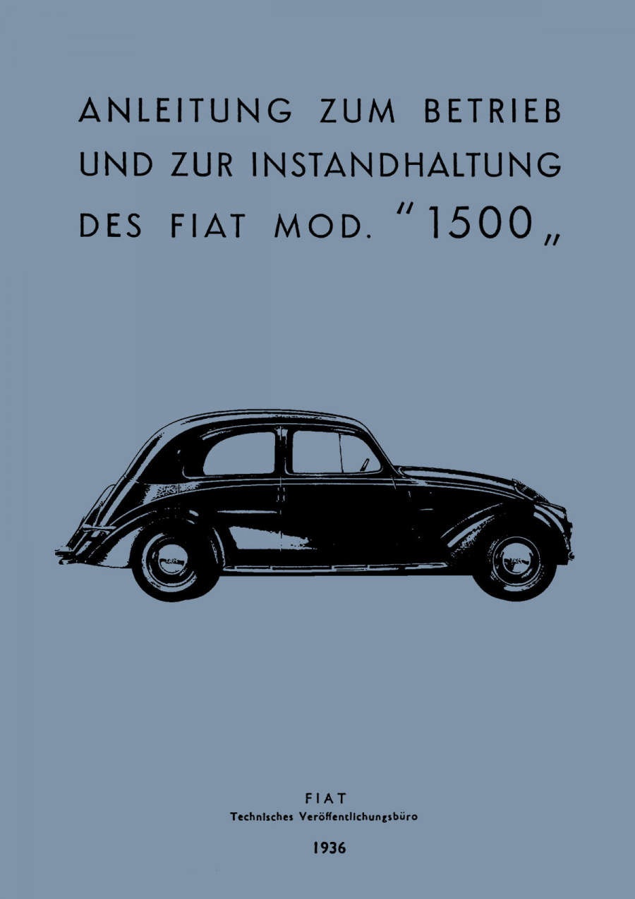 Fiat 1500 Betriebsanleitung