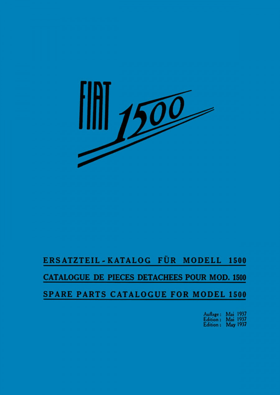 Fiat 1500 Ersatzteilkatalog