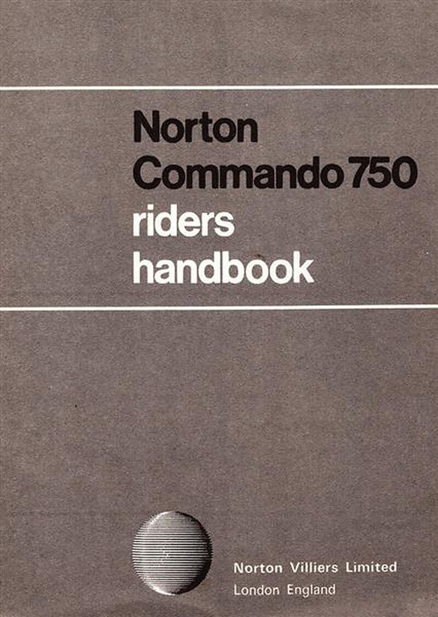 Norton Commando 750 Fastback Riders Handbook