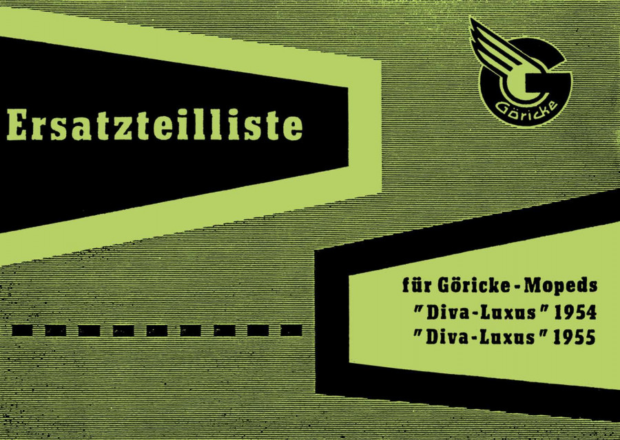Göricke Diva Luxus Moped Ersatzteilkatalog