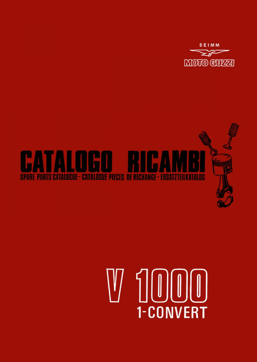 Moto Guzzi V 1000 I-Convert Ersatzteilkatalog