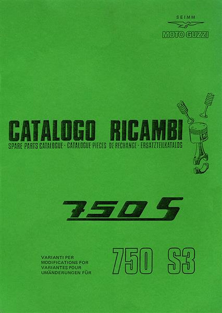 Moto Guzzi 750S und 750S3 Ersatzteilkatalog