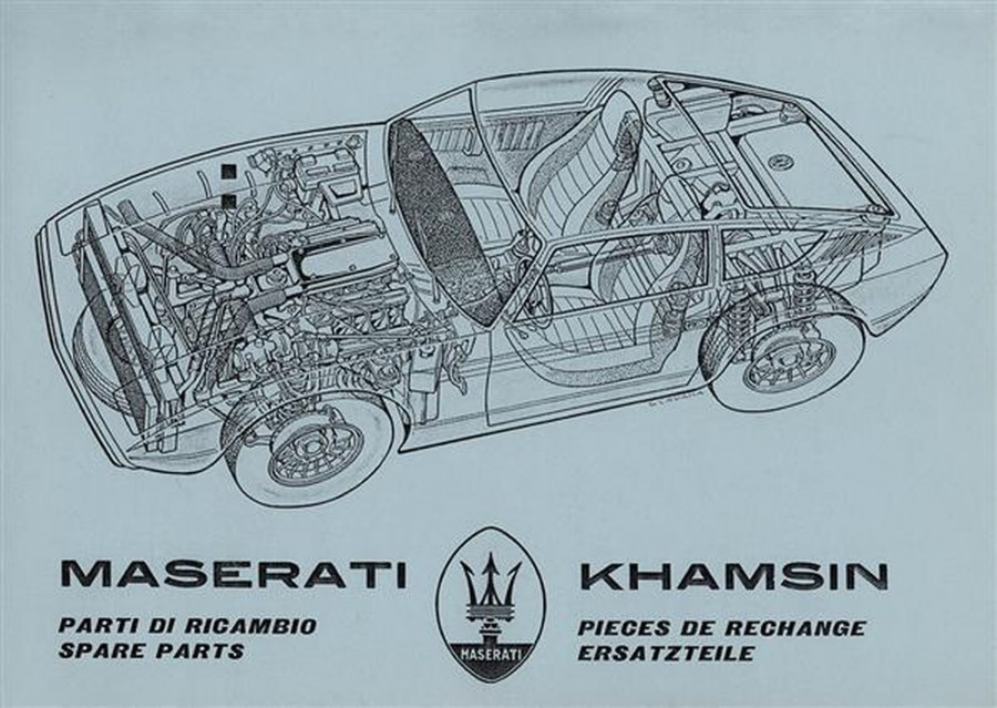 Maserati Khamsin Ersatzteilliste