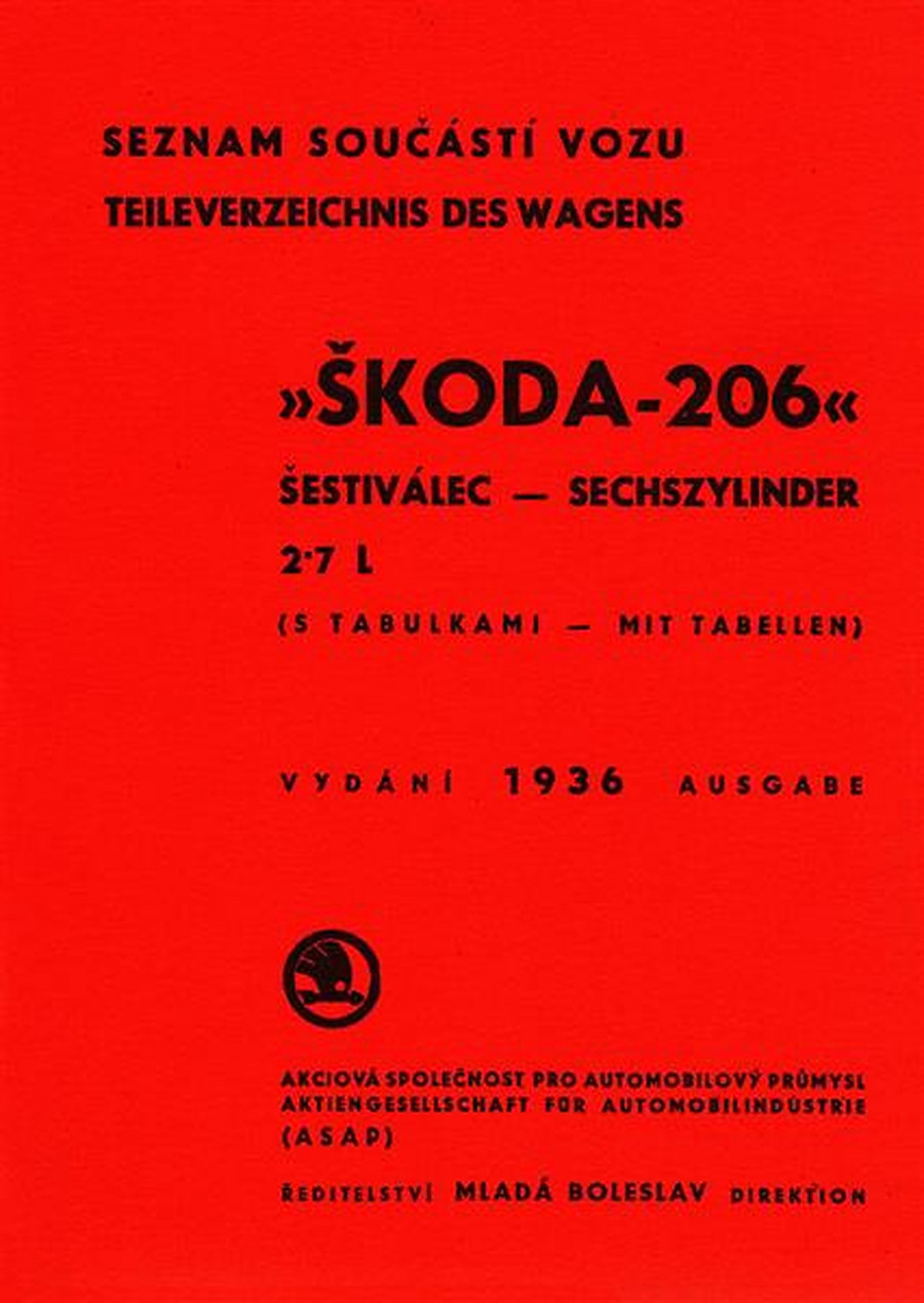 Skoda 206 Ersatzteilkatalog
