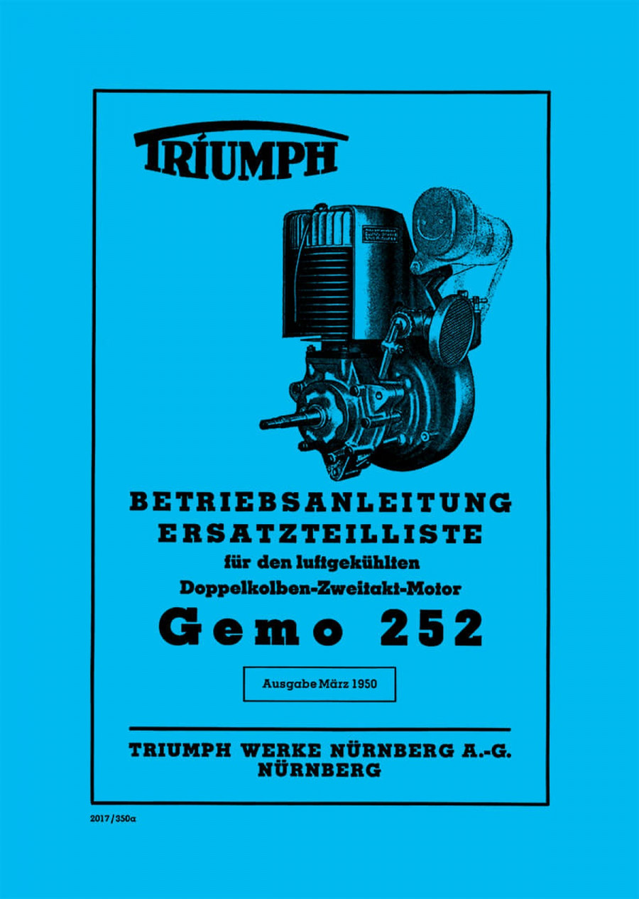 Triumph Gemo 252 Betriebsanleitung und Ersatzteilkatalog