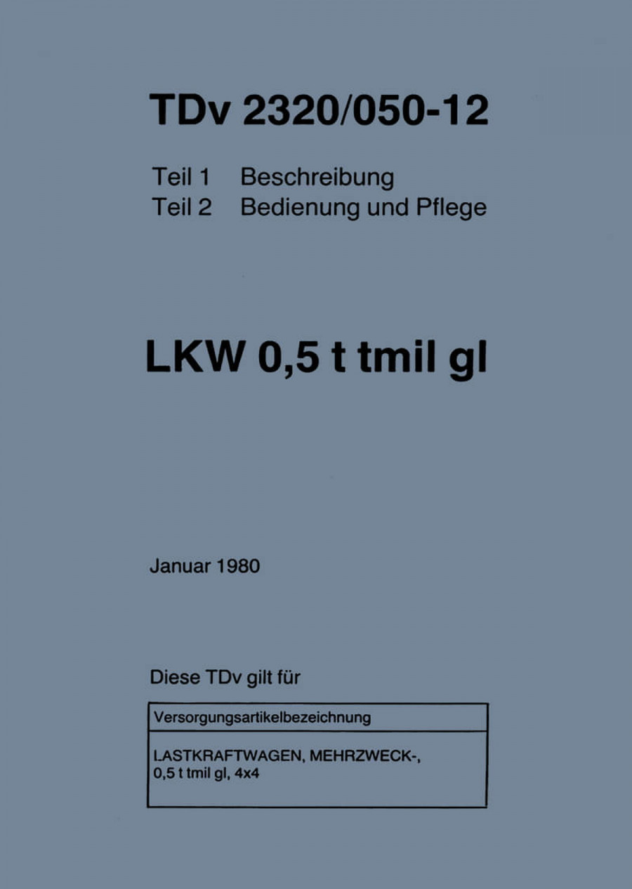 VW Iltis Betriebsanleitung