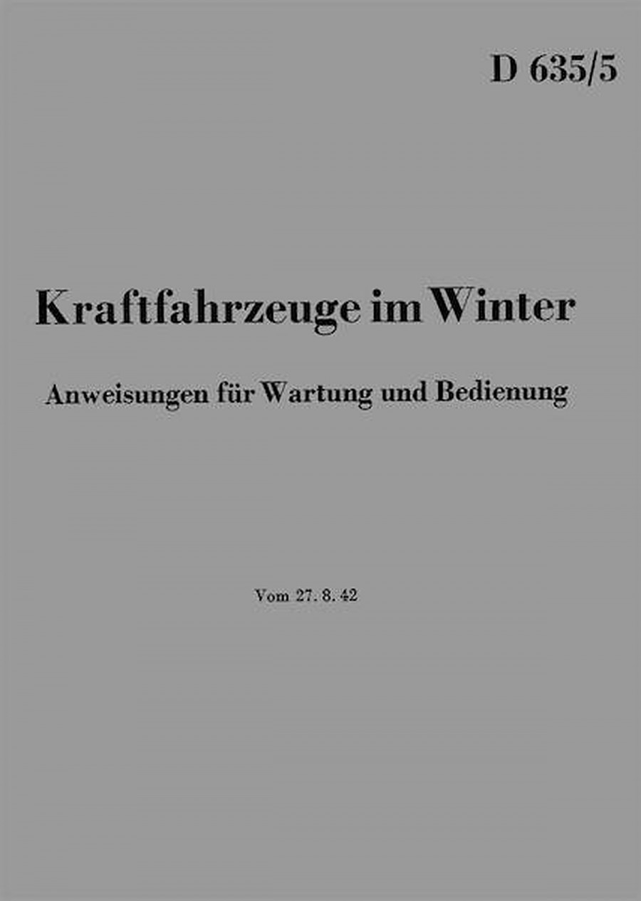 Kraftfahrzeuge der Wehrmacht  im Winter