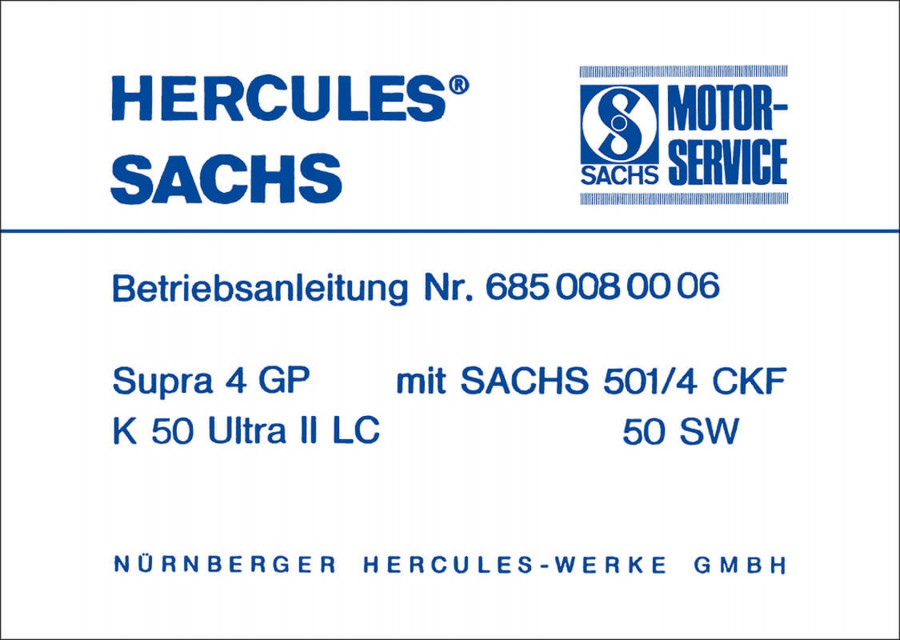 Hercules Supra 4 GP Betriebsanleitung