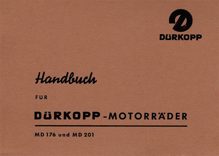 Dürkopp  MD176 und MD201 Betriebsanleitung 