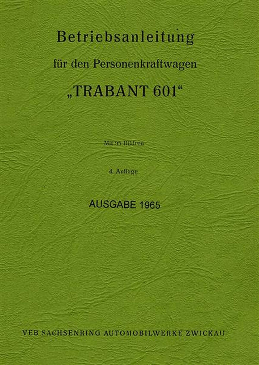 Trabant 601 Bedienungsanleitung