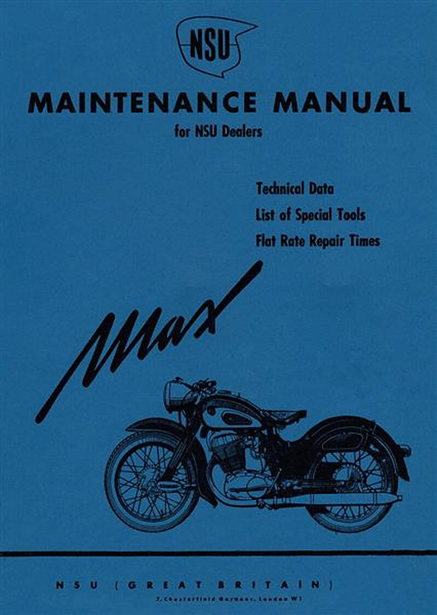 Reparaturanleitung NSU Max