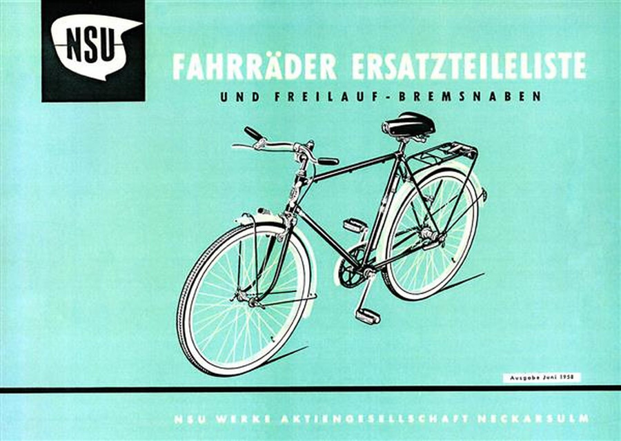 NSU Fahrräder Ersatzteilliste